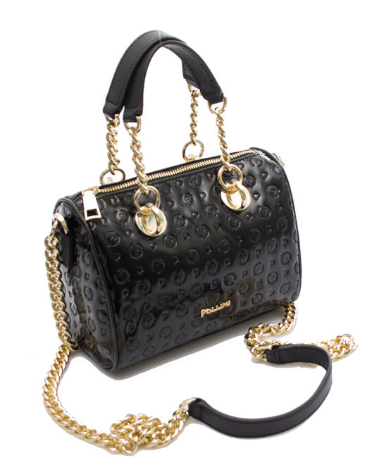  HERITAGE VERNICE Mini bauletto con tracolla Nero - Borse Donna