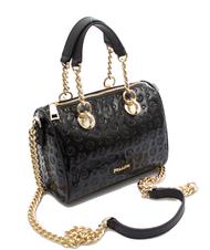 POLLINI  HERITAGE VERNICE Mini bauletto con tracolla Nero - Borse Donna - 2