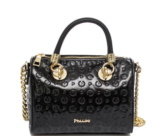  HERITAGE VERNICE Mini bauletto con tracolla Nero - Borse Donna