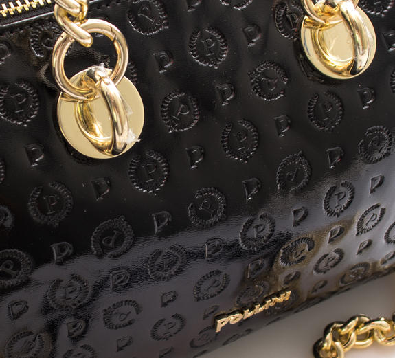  HERITAGE VERNICE Mini bauletto con tracolla Nero - Borse Donna