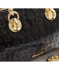 POLLINI  HERITAGE VERNICE Mini bauletto con tracolla Nero - Borse Donna - 4