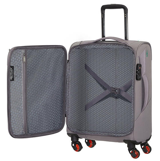 Trolley ECO WONDER Bagaglio a mano in RECYCLEX&trade; grey - Bagagli a mano