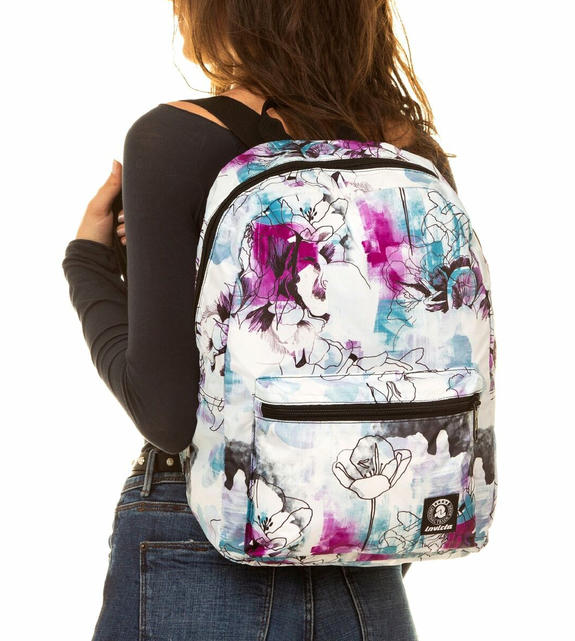 ZAINO PIGHEVOLE PACK Printed backpack PAINT AND FLOWER - Zaini Scuola & Tempo Libero