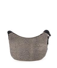 BORBONESE LUNA BAG SMALL ECO LINE Sacca con tracolla OP/NATURALE/NERO - Borse Donna - 3