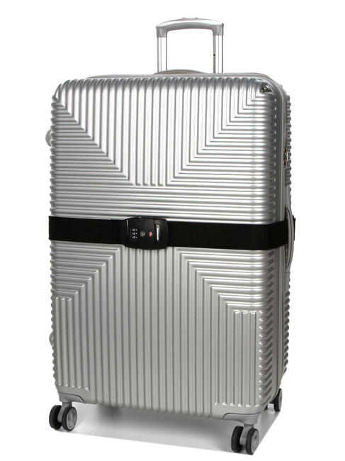  GLOBAL TRAVEL Cinghia TSA per bagaglio, con combinazione NERO - Accessori Viaggio