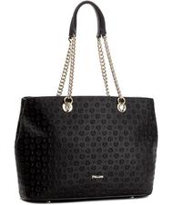 POLLINI Heritage Embossed Borsa a spalla, con manici intercambiabili nero/nero - Borse Donna - 2