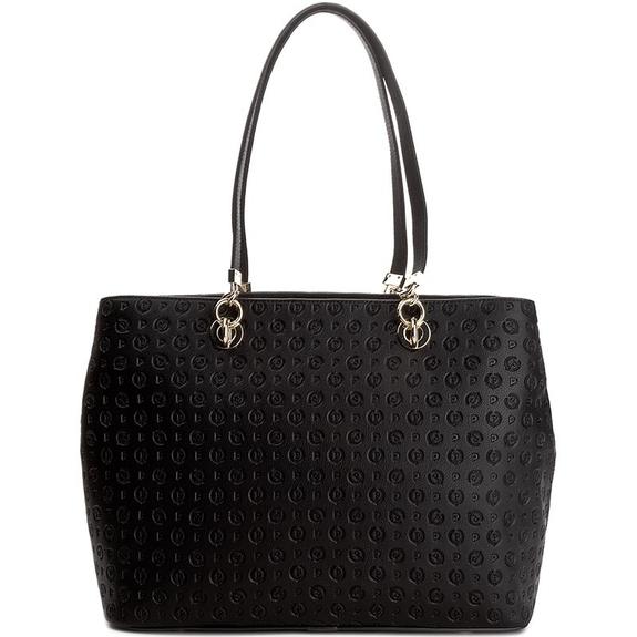 Heritage Embossed Borsa a spalla, con manici intercambiabili nero/nero - Borse Donna