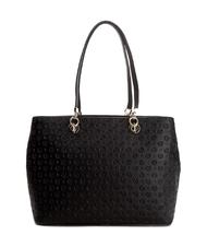 POLLINI Heritage Embossed Borsa a spalla, con manici intercambiabili nero/nero - Borse Donna - 3