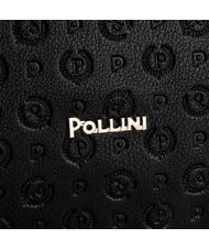 POLLINI Heritage Embossed Borsa a spalla, con manici intercambiabili nero/nero - Borse Donna - 4