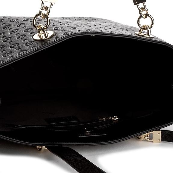 Heritage Embossed Borsa a spalla, con manici intercambiabili nero/nero - Borse Donna