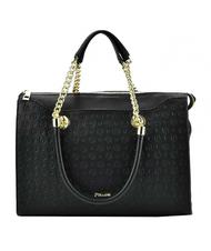 POLLINI Heritage Embossed Borsa a spalla, con tracolla Nero - Borse Donna - 3