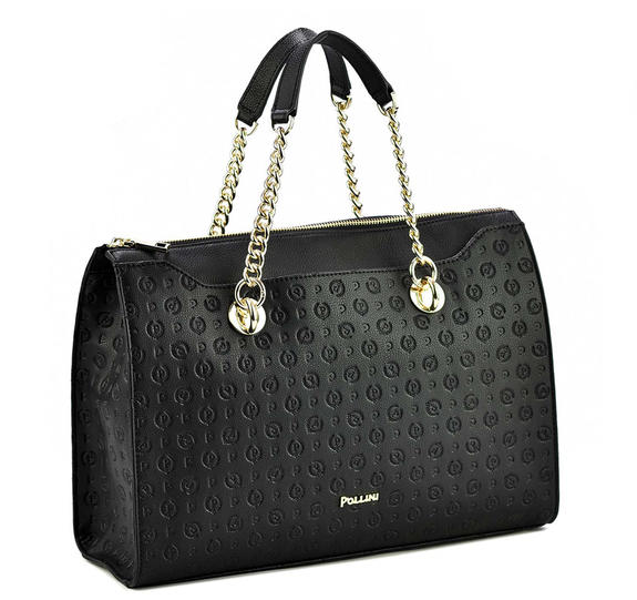 Heritage Embossed Borsa a spalla, con tracolla Nero - Borse Donna