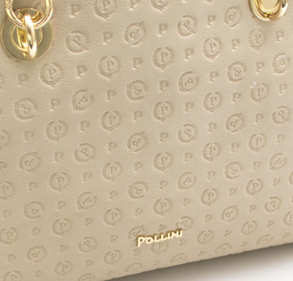 Heritage Embossed Borsa a spalla, con tracolla BEIGE - Borse Donna