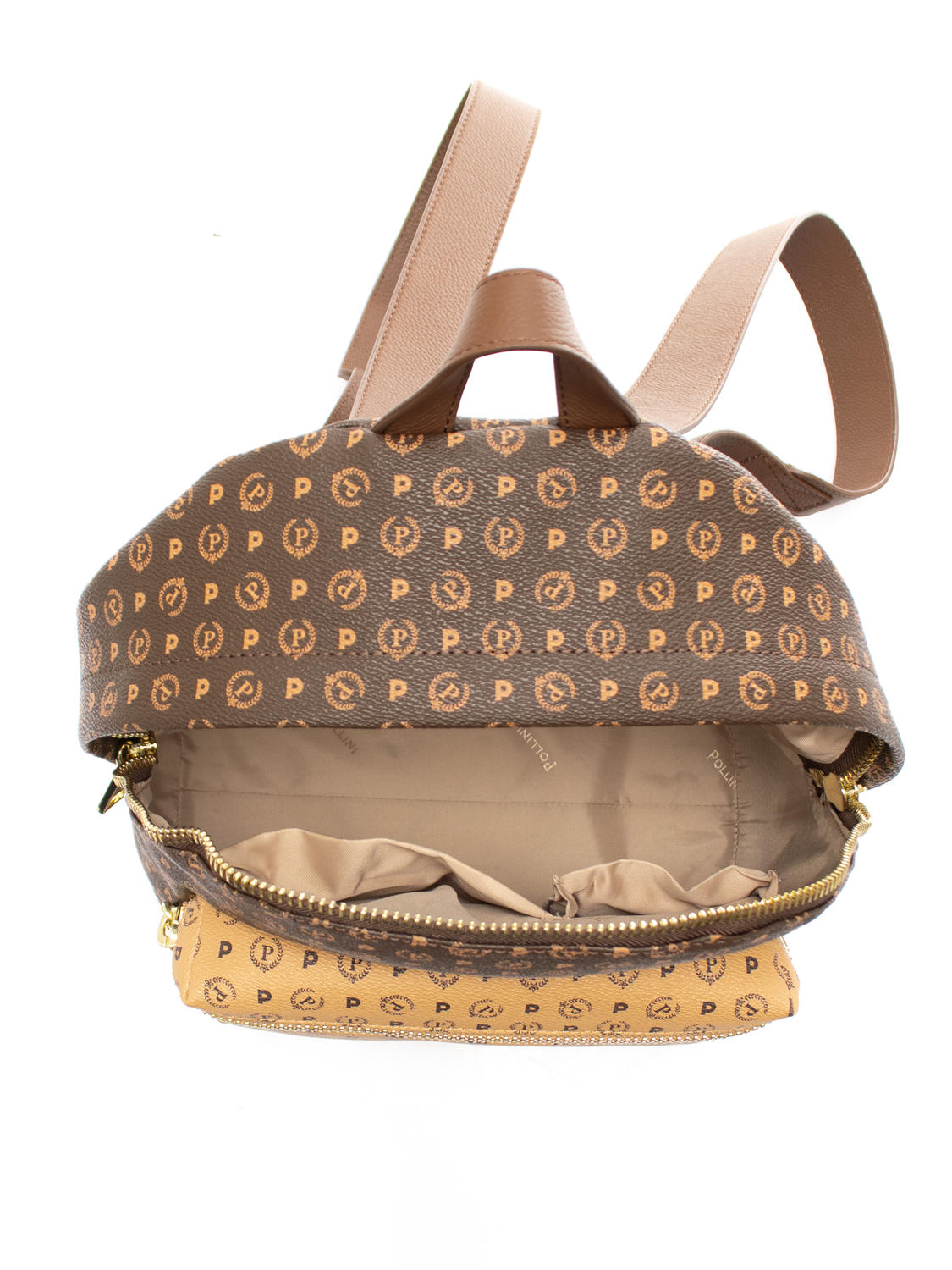 Pollini Heritage Zaino Bicolor Marrone/Crema - Acquista Su Le Sac!
