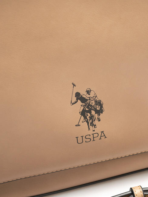S.U.A. POLO ASSN. CHEYENNE Borsetta a tracolla light taupe - Borse Donna