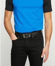 ARMANI EXCHANGE LOGO Cintura reversibile in pelle BLACK/DARK BROWN - Cinture - 3