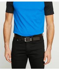 ARMANI EXCHANGE LOGO Cintura reversibile in pelle BLACK/DARK BROWN - Cinture - 4