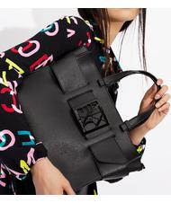 ARMANI EXCHANGE A|X BUCKLE Borsa a mano con tracolla Nero - Borse Donna - 5