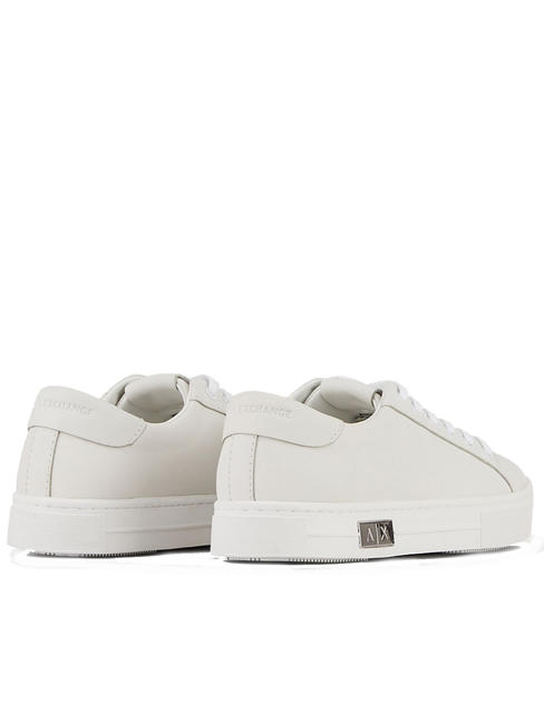  Sneakers da donna in pelle WHITE/WHITE - Scarpe Donna