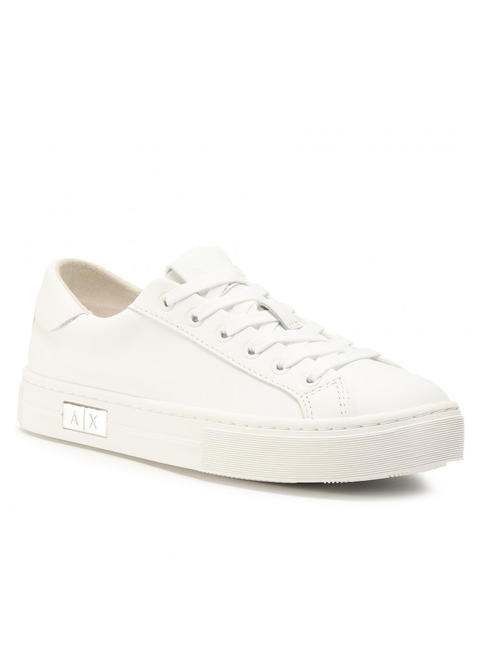 Sneakers da donna in pelle WHITE/WHITE - Scarpe Donna