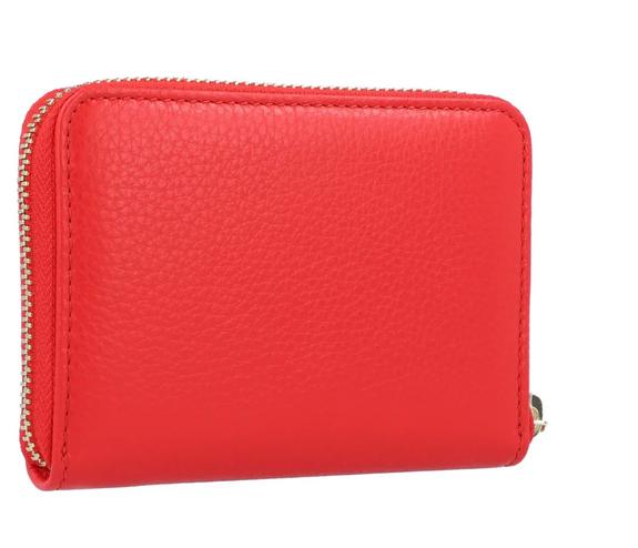  METALLIC SOFT Portafoglio Mini in pelle POLISH RED - Portafogli Donna