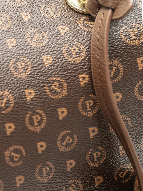  HERITAGE Bauletto a mano, con tracolla marrone/crema - Borse Donna