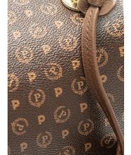 POLLINI  HERITAGE Bauletto a mano, con tracolla marrone/crema - Borse Donna - 4