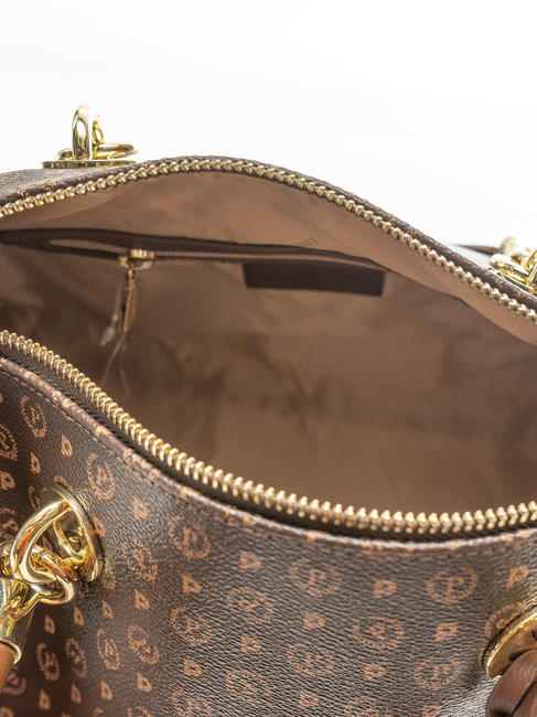  HERITAGE Bauletto a mano, con tracolla marrone/crema - Borse Donna