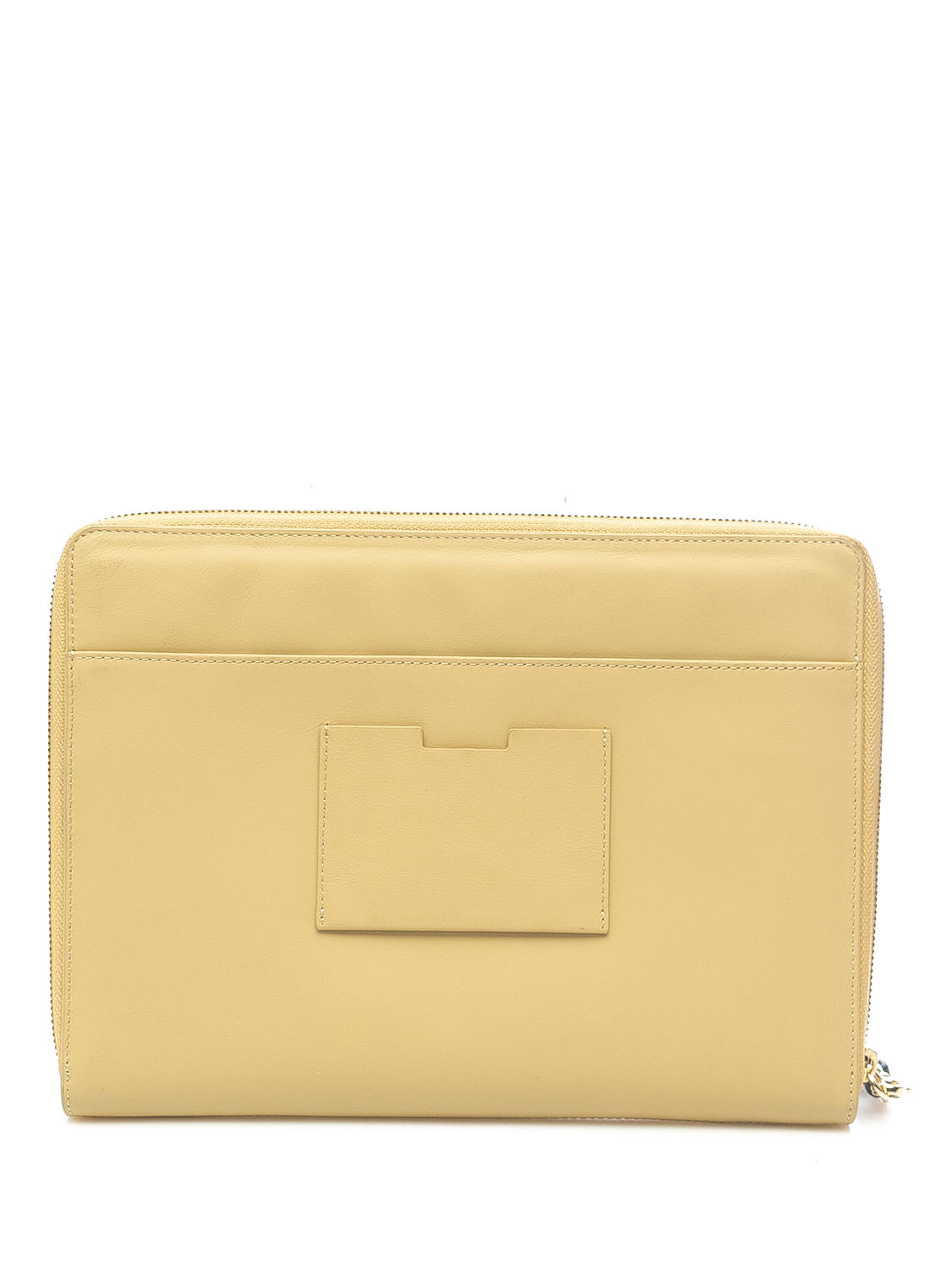 Piquadro Rand Busta In Pelle Con Polsierina Beige - Acquista A Prezzi Outlet !