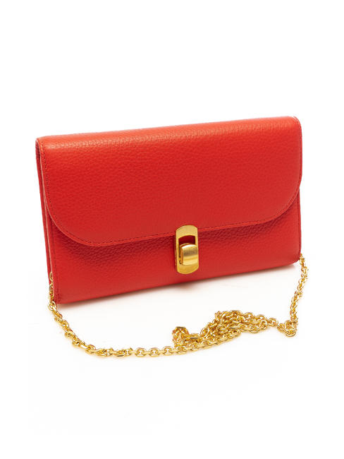 zaniah portafoglio pelle vitello ZANIAH Clutch bag with shoulder strap POLISH RED - Portafogli Donna