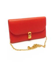 COCCINELLE zaniah portafoglio pelle vitello ZANIAH Clutch bag with shoulder strap POLISH RED - Portafogli Donna - 2