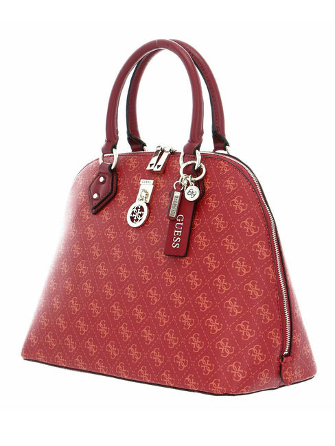 Guess Jensen Large Dome Satchel Red 