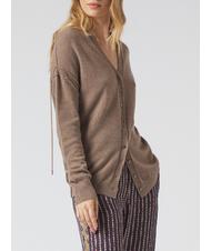 MANILA GRACE  Cardigan in misto lana Noce - Maglie Donna - 3