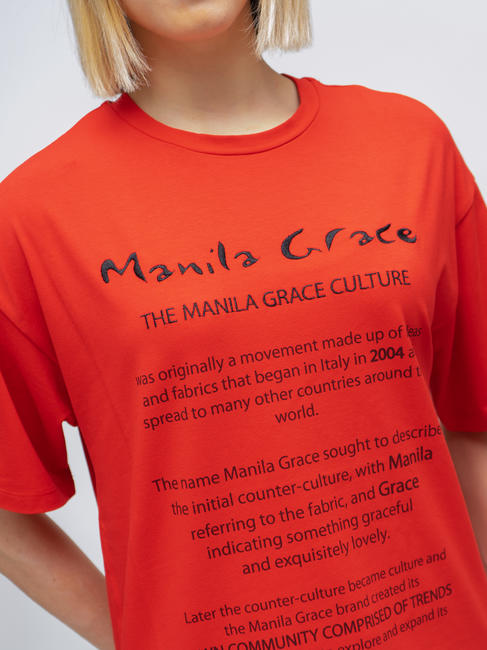  T-shirt con stampa ROSSO - T-shirt e Top Donna
