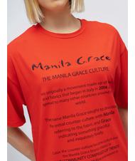 MANILA GRACE  T-shirt con stampa ROSSO - T-shirt e Top Donna - 3