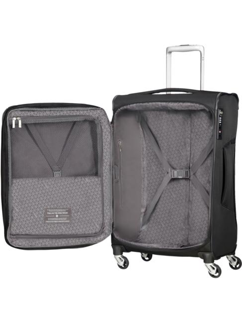  ECO-REV Trolley bagaglio a mano, espandibile NERO - Borsoni
