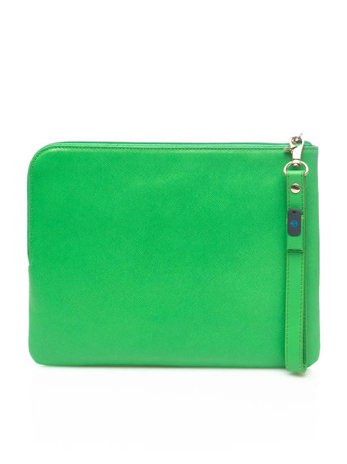 CAMPIONARIO - CRAYON  Busta in pelle con polsierina VERDE - Porta tablet & Organizer