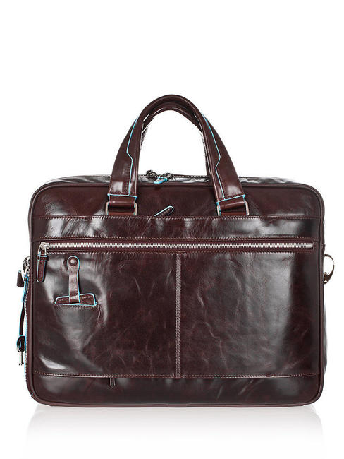 BLUE SQUARE Cartella in pelle porta PC 14" MOGANO - Cartelle Lavoro