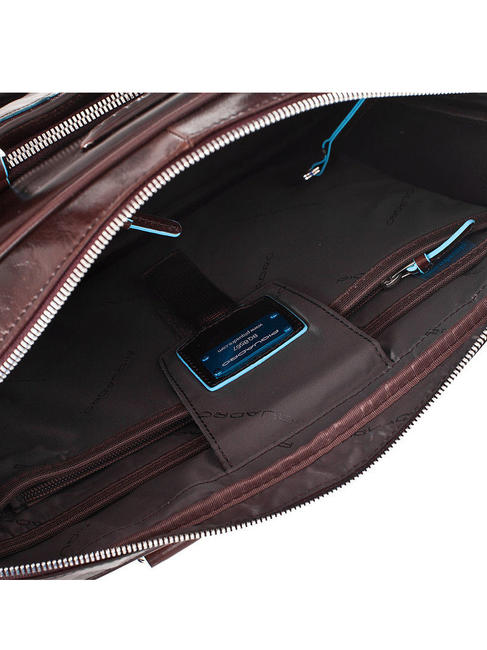 BLUE SQUARE Cartella in pelle porta PC 14" MOGANO - Cartelle Lavoro