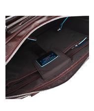 PIQUADRO BLUE SQUARE Cartella in pelle porta PC 14" MOGANO - Cartelle Lavoro - 5
