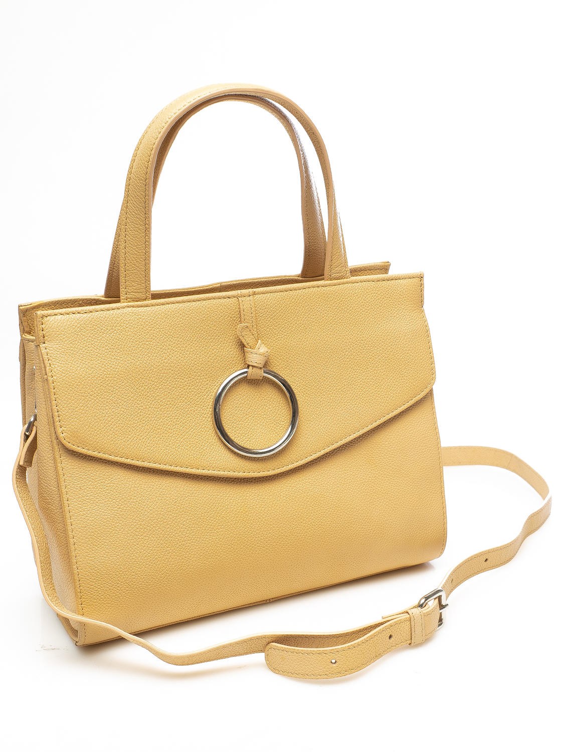 Borsa a Mano Malta Laserata Bianca Tosca Blu