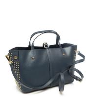 TOSCA BLU GIRASOLE Borsa a mano in pelle, con tracolla blu - Borse Donna - 2