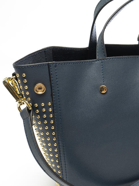 GIRASOLE Borsa a mano in pelle, con tracolla blu - Borse Donna