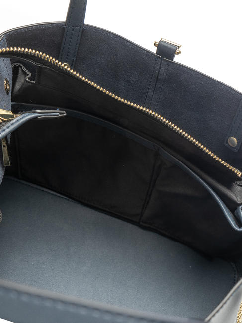 GIRASOLE Borsa a mano in pelle, con tracolla blu - Borse Donna
