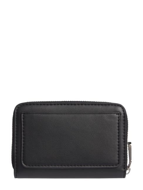  Portafoglio con zip around stampa logo NERO - Portafogli Donna