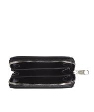 CALVIN KLEIN  Portafoglio con zip around stampa logo NERO - Portafogli Donna - 3