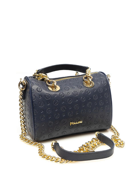  HERITAGE EMBOSSED Mini bauletto con tracolla blu - Borse Donna