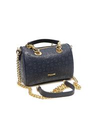 POLLINI  HERITAGE EMBOSSED Mini bauletto con tracolla blu - Borse Donna - 2