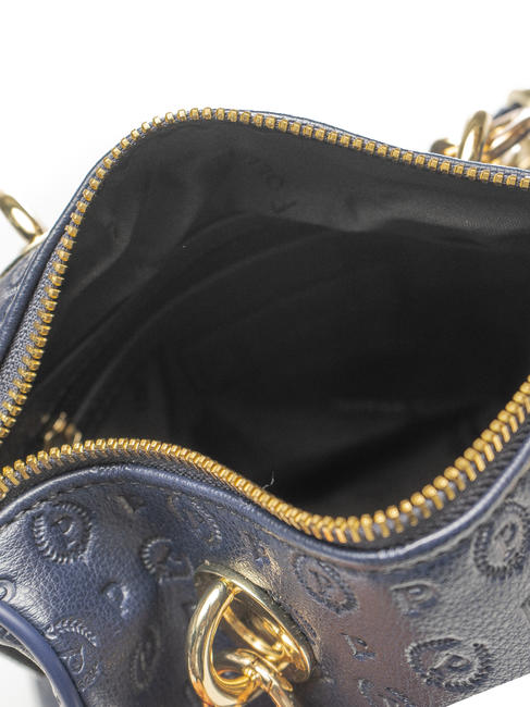  HERITAGE EMBOSSED Mini bauletto con tracolla blu - Borse Donna