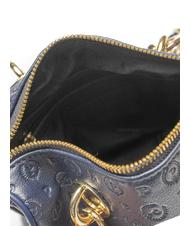 POLLINI  HERITAGE EMBOSSED Mini bauletto con tracolla blu - Borse Donna - 4
